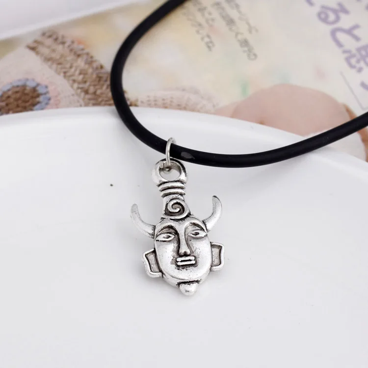Goth Supernatural Dean Leather Rope Coppery Pendant Chain Necklace for Women Men Winchester Jensen Ackles Amulet Vintage Jewelry
