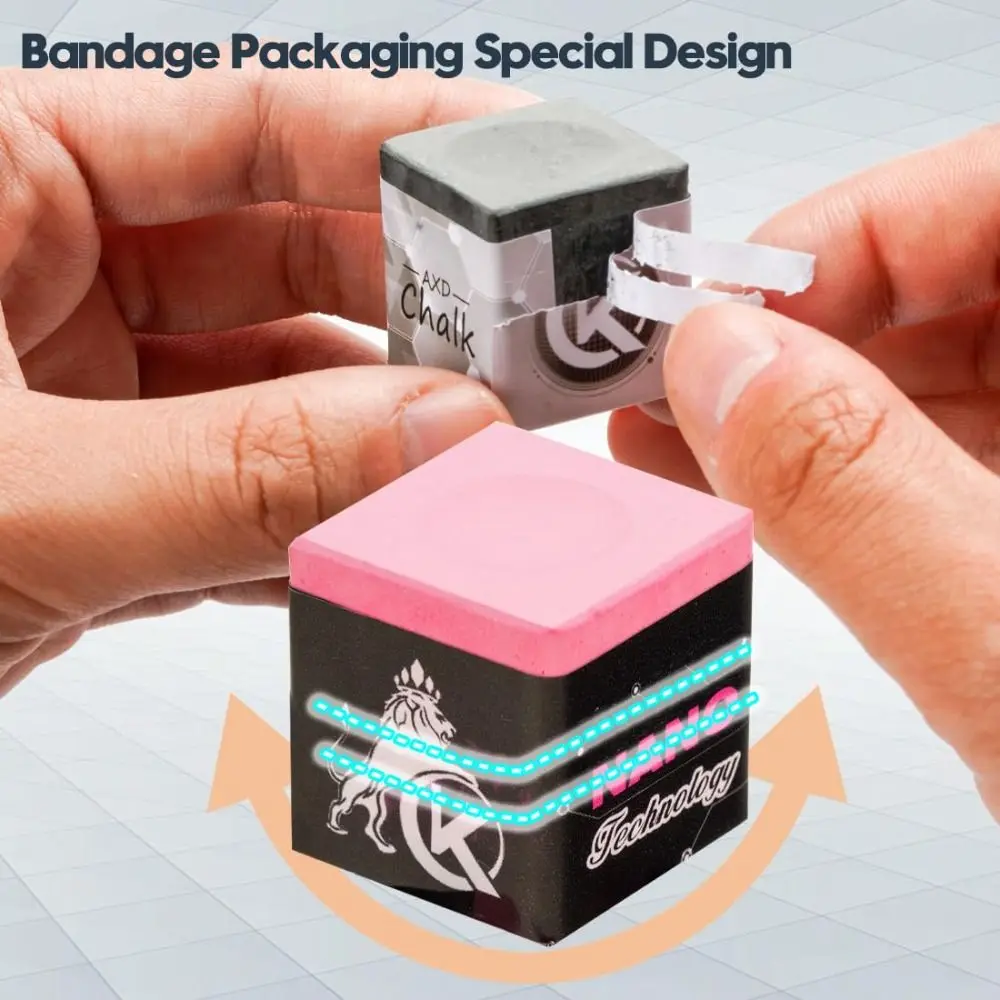 

Изысканный мел для бильярдного кия, прочный универсальный мел для настольного тенниса, профессиональные аксессуары для бильярда, принадлежности для бильярдной комнаты