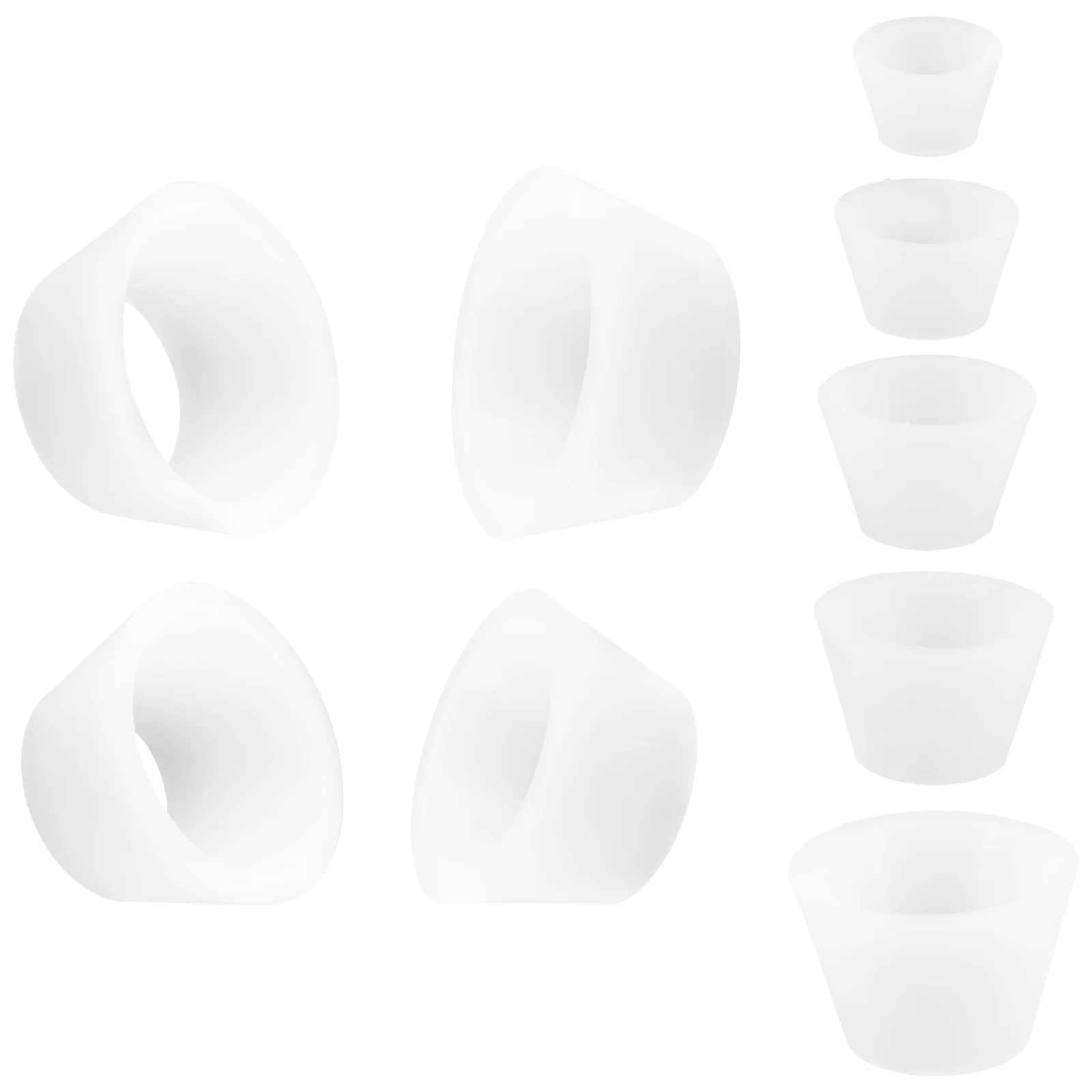 9 Pcs 실리콘 씰링 링 부흐너 깔때기 어댑터 플라스크 테이퍼 칼라 필터 콘 키트 진공 실험실 액세서리 재사용 가능한 스토리지