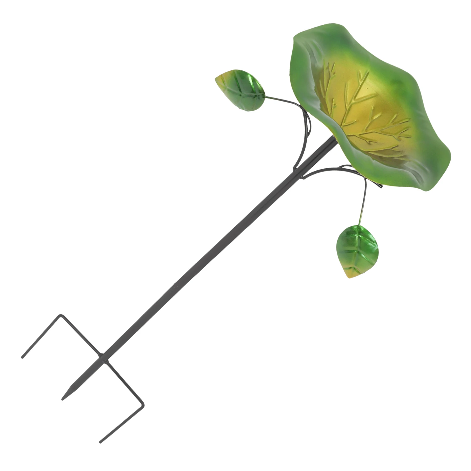 

Bird Bath Feeder Durable Metal Lotus Leaf Design Garden Outdoor St Bird Feeder Wild Birds Water Food Basin