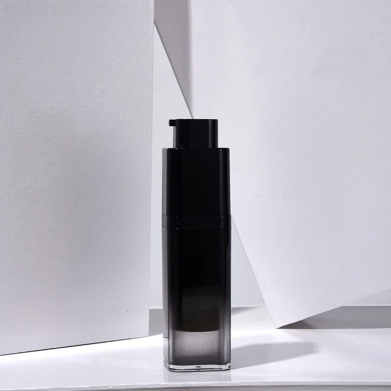 

Black 30ML Square Acrylic Rotary Vacuum Bottle Press Vacuum Men's Lotion Serum Dispenser Bottle