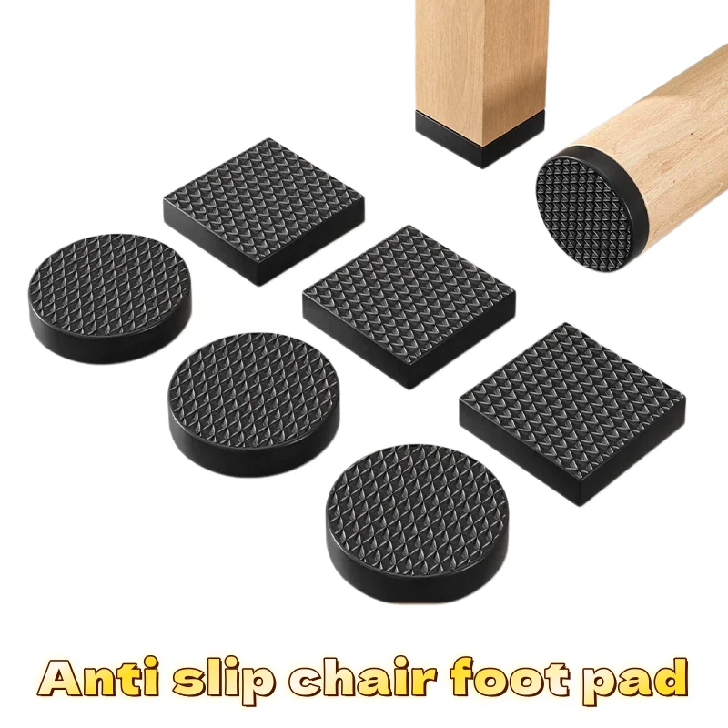48/2PCS Self-Adhesive Black Felt Pads for Chairs Furniture Leg Protectors 3mm Thick Pads Anti-Scratch & Noise Reduction