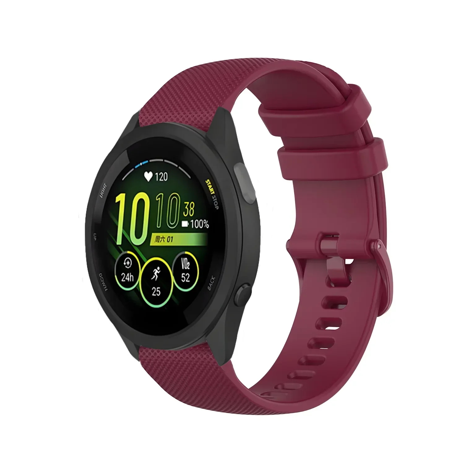 20 مللي متر 22 مللي متر الرسمية لينة سيليكون حزام ل Garmin Forerunner 265 965 255 165 55 مريحة الفرقة سوار Garmin Venu 3-2 Correa