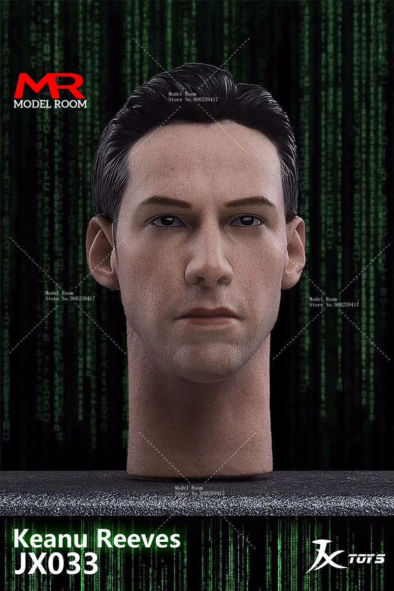 JXTOYS JX033 scala 1/6 Keanu Reeves Head Sculpt Carving con occhiali da sole modello Fit 12 \'\'maschio soldato Action Figure bambole del corpo