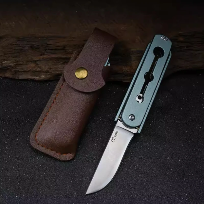 Coltello pieghevole da esterno ad alta durezza, coltello da carne portatile portatile, coltello portatile per autodifesa, coltello espresso per smontaggio