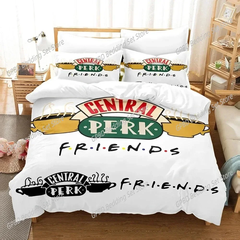 New 3D Friends Sets Duvet Cover Set With Pillowcase Twin Full Queen King Bedclothes Bed Linen Bedding Sets