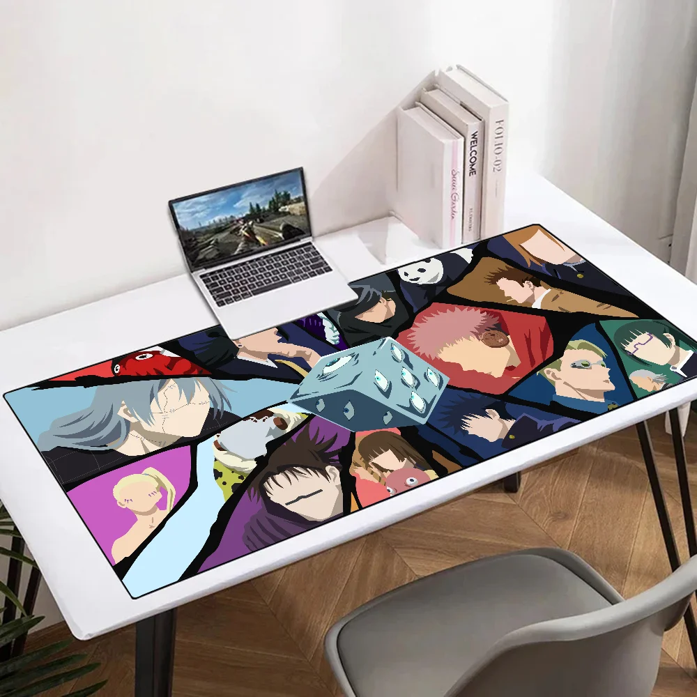 Anime Jujutsu Kaisen Mousepad Mouse Mat Desk Mat With Pad Gaming Accessories Prime Gaming XXL Keyboard