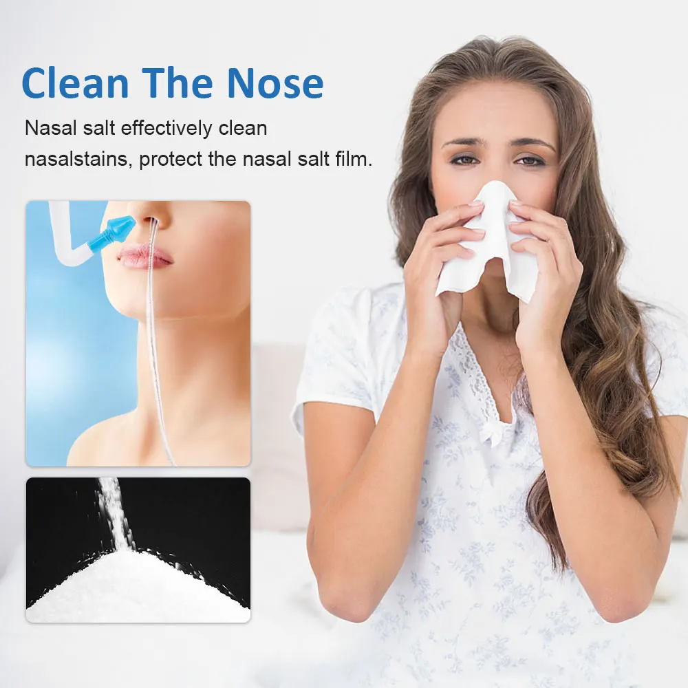 60pcs 2.7g 4.5g Nasal Wash Salt for Adults Children Nose Cleaner Rinse Allergic Rhinitis Relief Nose Cavity Protector Irrigation