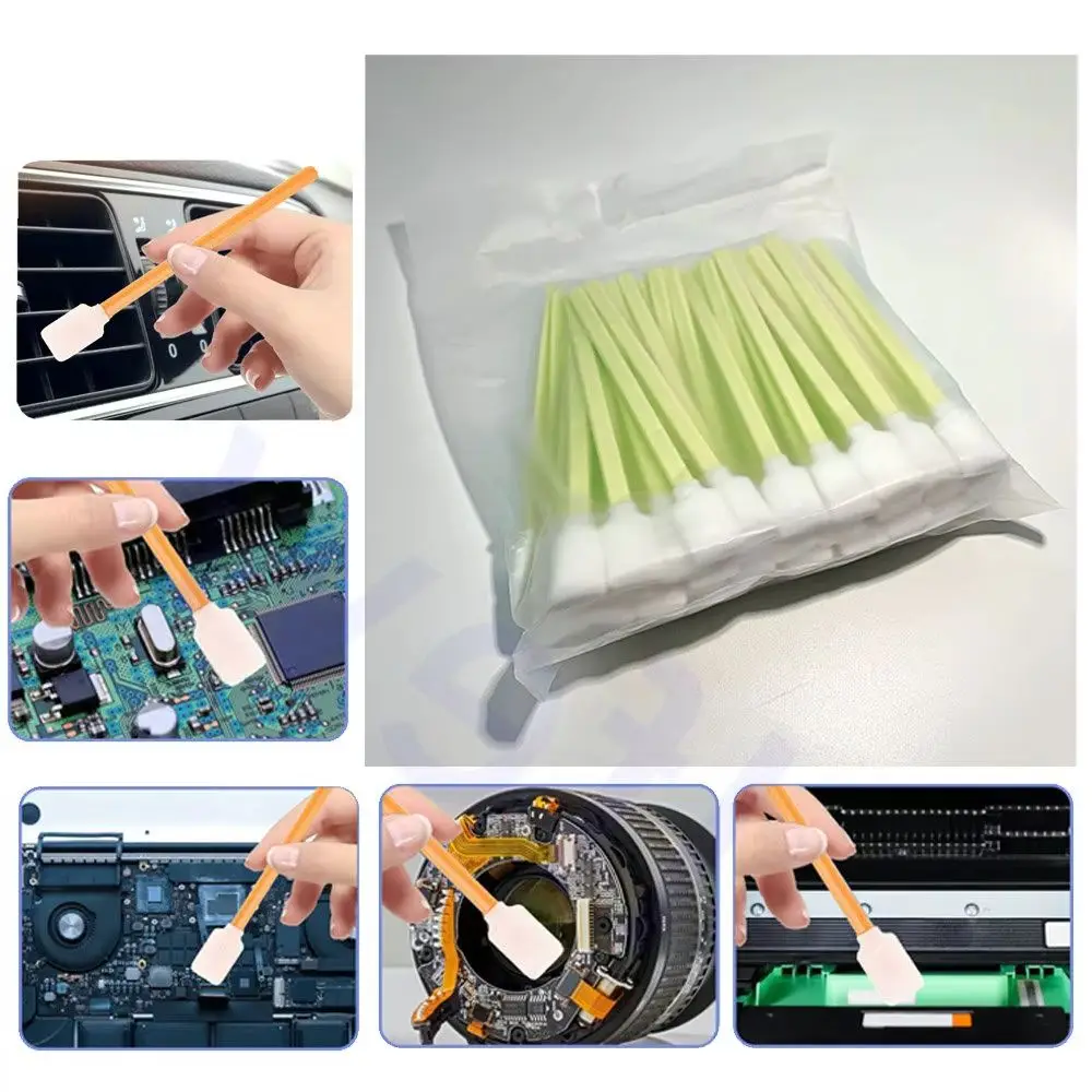 

Industrial Sticks Industry Cotton Cleaning Swab Printer Head Cleaner Kit Mix Colors Cleaning For Epson Roland Mimaki Mutoh Tool