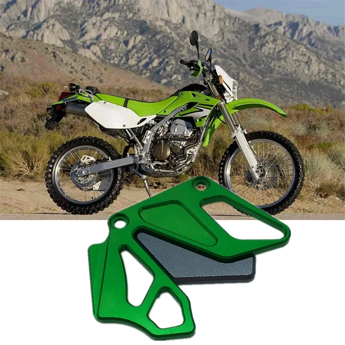 Para kawasaki klx 250 2013-2023 motocicleta roda dentada dianteira capa protetor de corrente guarda acessórios