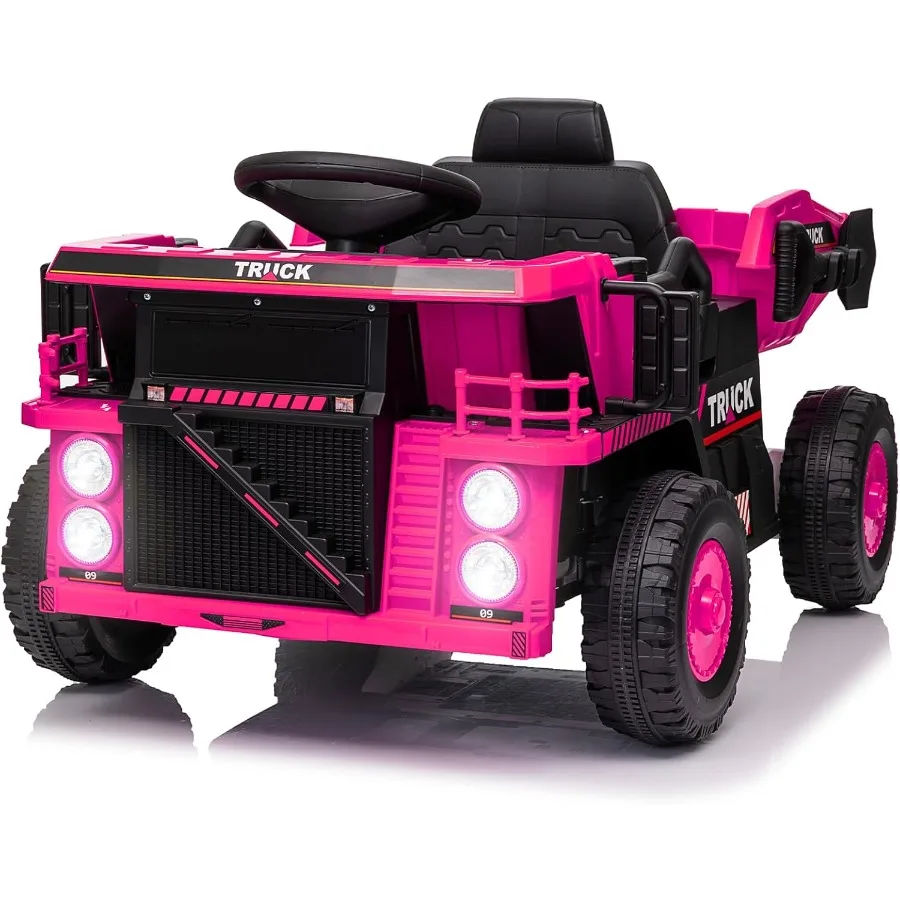 ダンプトラック、建設車両、トラクター、パワーホイール、子供用電動乗用玩具、幼児用ショベルカー、リモコン付き