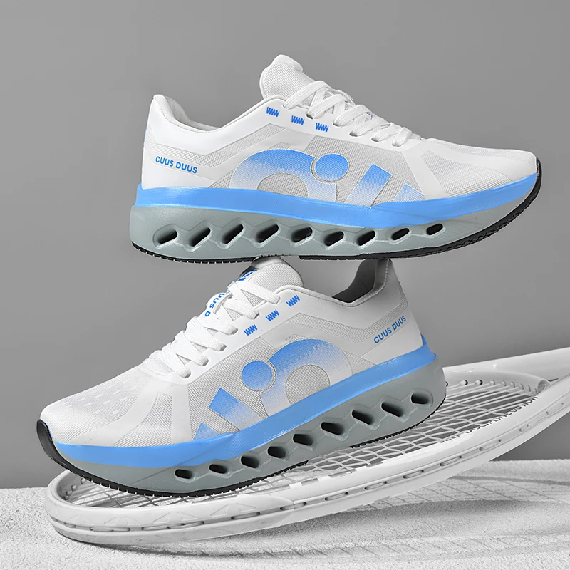 

Men's 2026 New Breathable Mesh Thick Sole Sneakers Fashion Running Shoes Lightweight Non‑Slip Cushioning Casual Sports Shoes