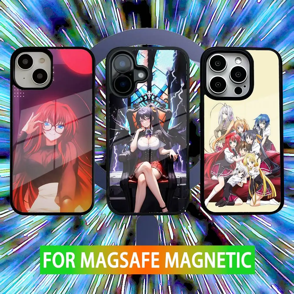 

High School DxD Akeno Himejima Phone Case For iPhone 16,15,14,13,12,11,Pro,Max,Plus,Mini,SE Magsafe Magnetic Wireless Charging