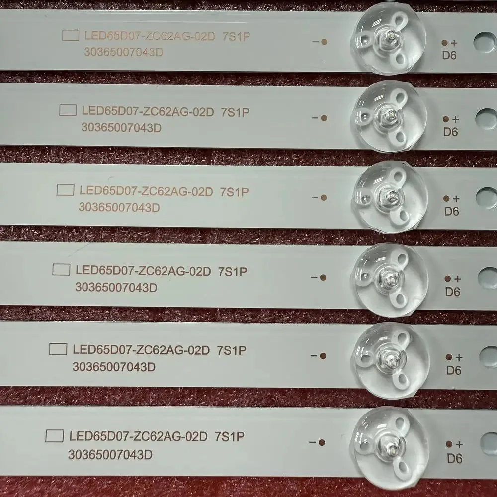 3V شرائط ليد LED65D07-ZC62AG-02D 7S1P 30365007043D ل 65R3 LS65Z51Z LU65D31(PRO) 65FN2EA ONN 100012587 M22227-MT M22083-MT