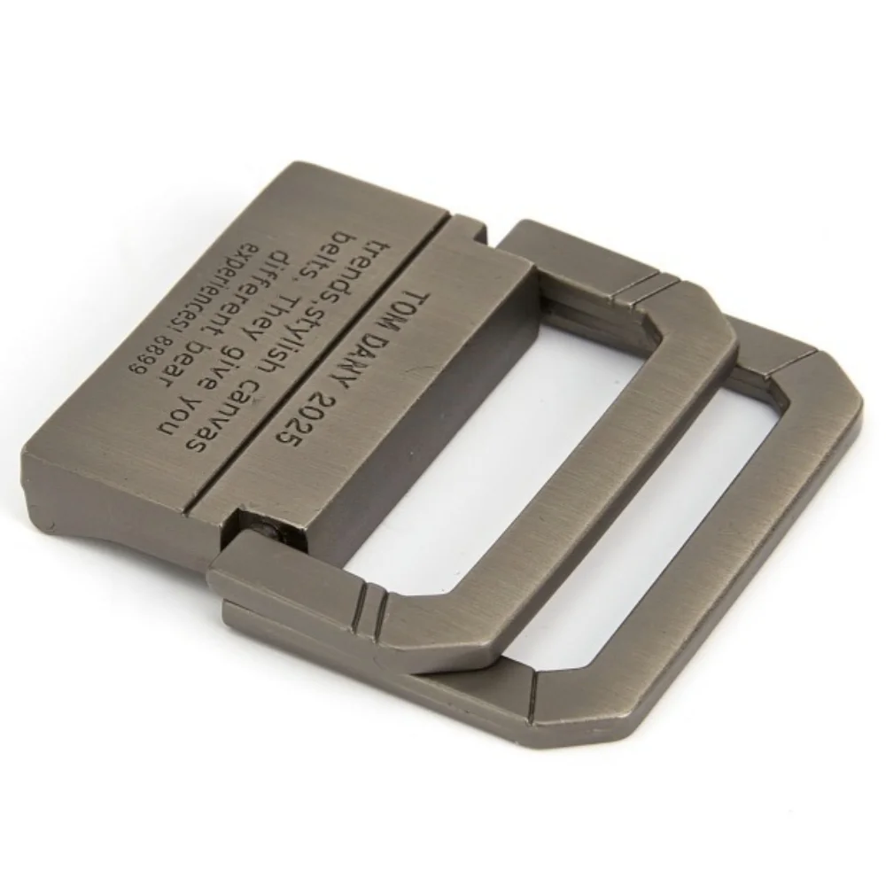 Zinc Alloy Double Ring Belt Buckle, 3.8cm Metal Buckle Head, Durable Hardware Replacement for Canvas Belt DIY Accessory