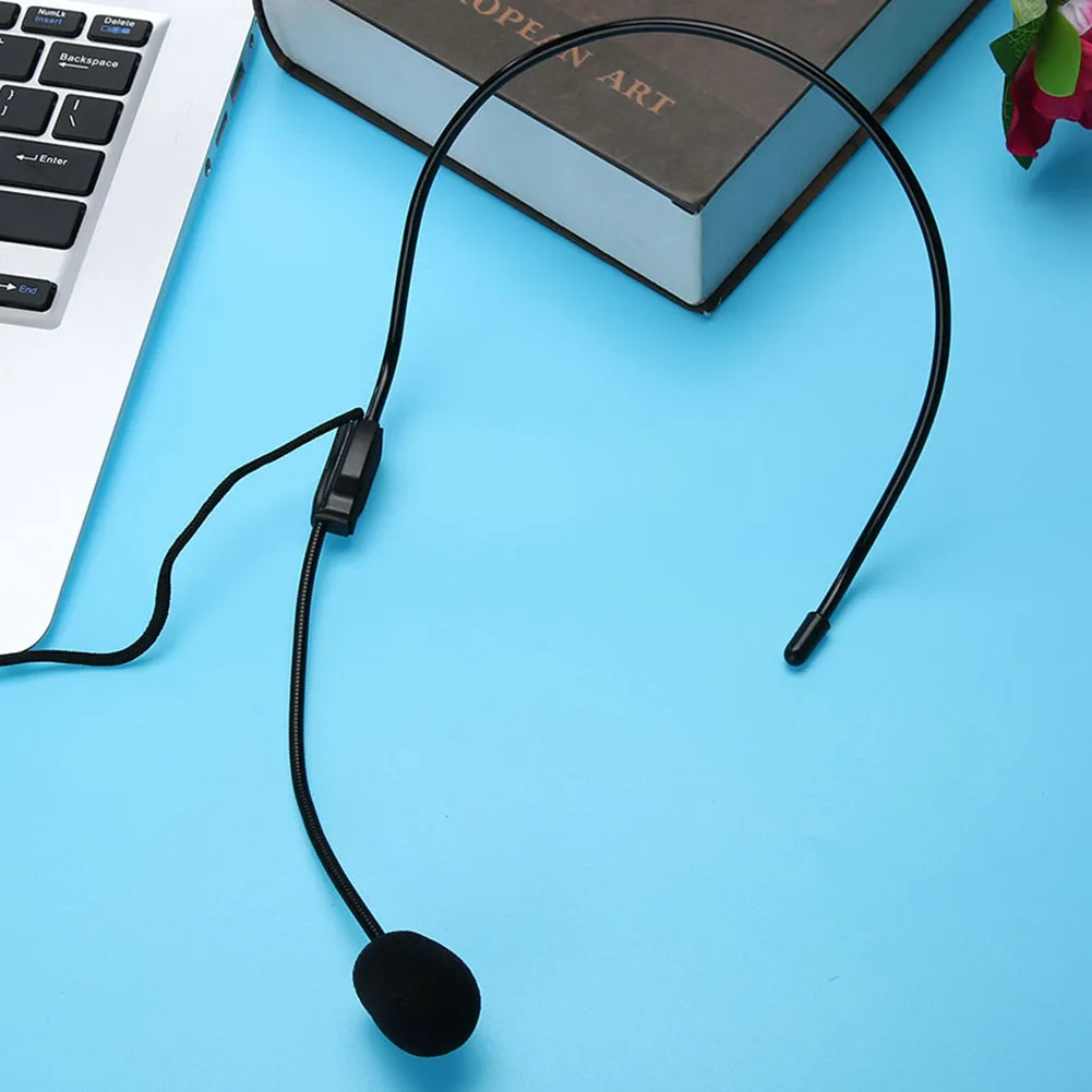 

Mini Portable Lightweight Headset 3.5mm Thread Jack Condenser Microphone