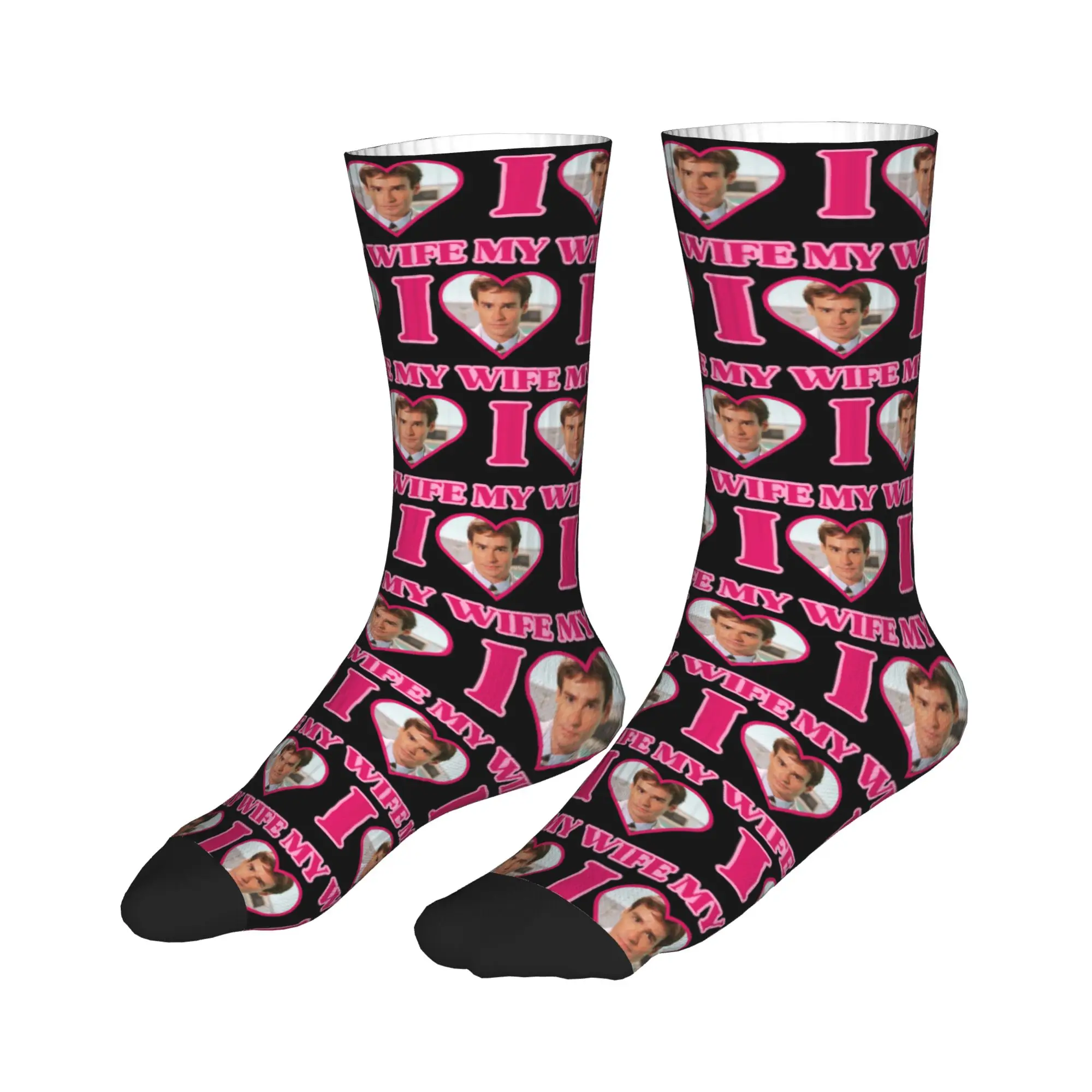 

All Seasons Stockings I Love James Wilson House MD Sport Socks Crazy Middle Tube Socks for Men Women Gifts