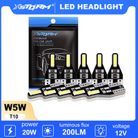 T10 W5W Led Lights 168 194 LED Auto Lamp for Car Parking Light Clearance Dome Reading Interior Trunk Lamp 12V 6000K Signal Light