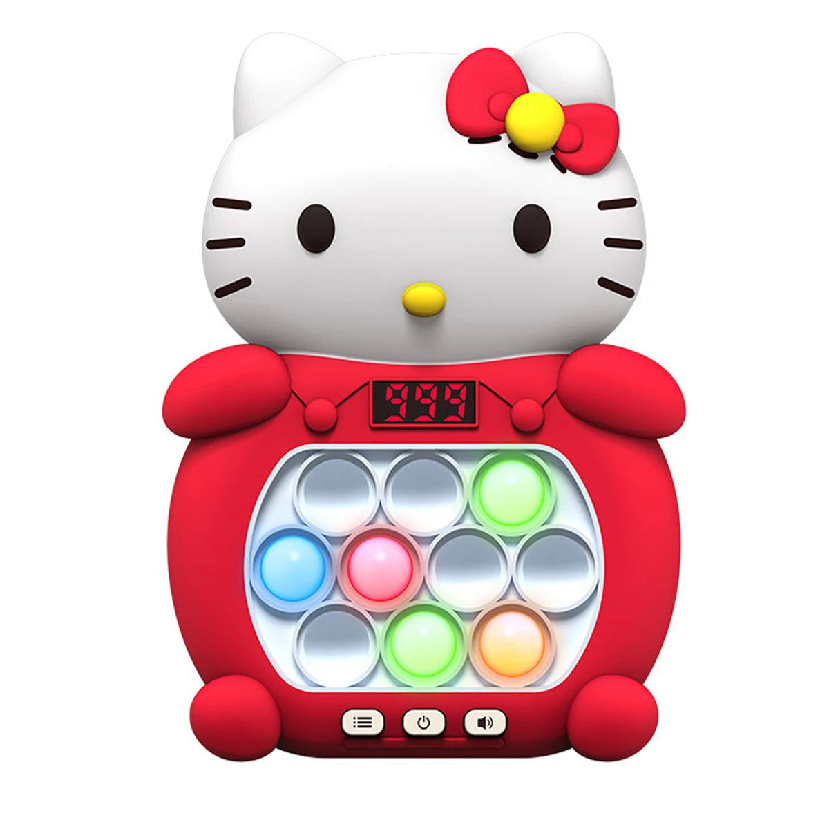 Hello Kitty Pop up Quick Push BubblesGame Console Stress Toys Pikachu FunWhac-A-Mole Squeezing Handle Toy Pop itChildren Gifts