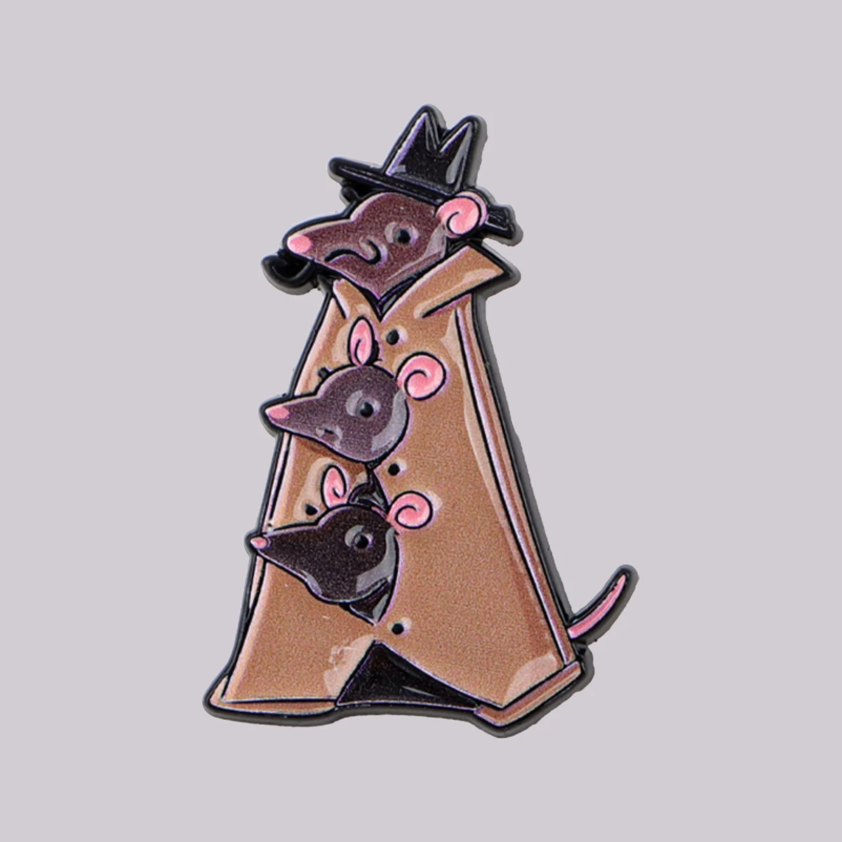 Cute Mouse Enamel Pin Funny Animal Brooch Lapel Pins Badge on Backpack Clothing Accessories Fashion Jewelry Friends Gifts