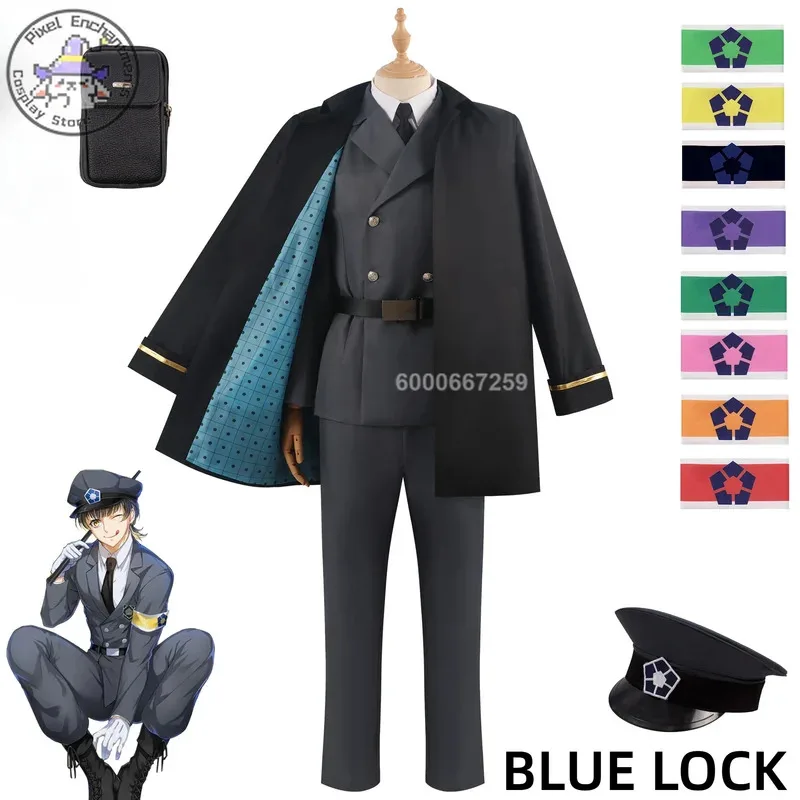 

Blue Lock Anime Cosplay Costume Guard Uniform Nagi Chigiri Rensuke Kunigami Bachira Megur Role Play Wig Uniform Outfit