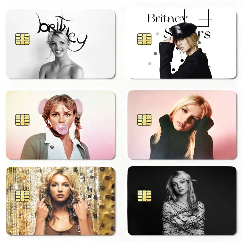 Pop B-Britney Jean S-Spears Decorative Waterproof Film Skin Cover Credit Card Stickers Debit Front Bank Bus Pass