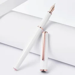 HONGDIAN 920 Rose Gold Fountain Pen Extra Fine/Fine Nib 0.4/0.5mm Ink Pen For Ladies Business Office School Supplies Stationery