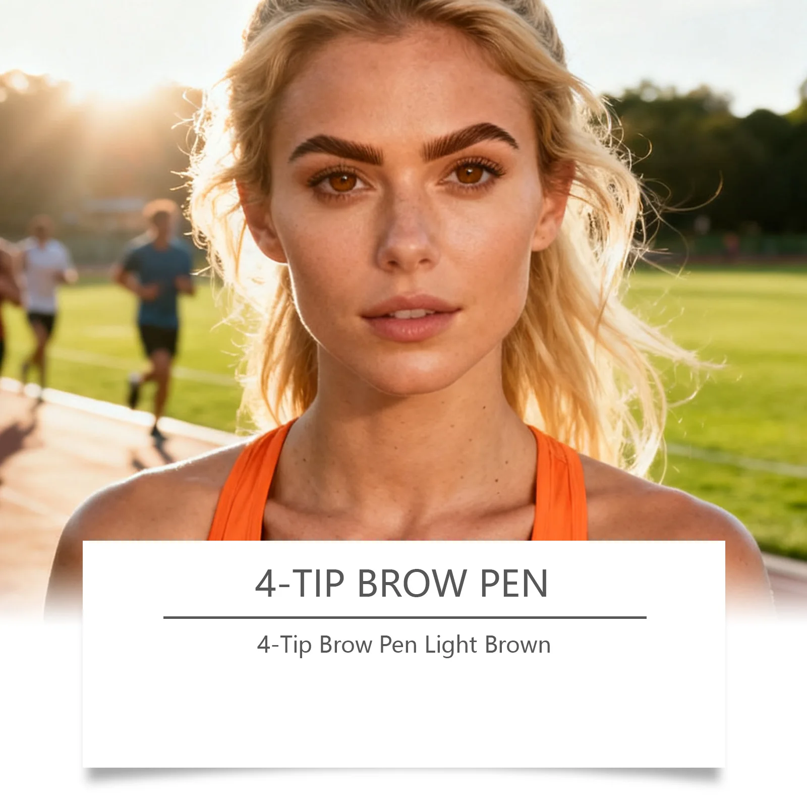 Zephoco 4-końcówkowy pisak do brwi w płynie, wodoodporny, długotrwały, odporny na rozmazywanie, naturalny, matowy pisak do rysowania brwi, kosmetyk do makijażu brwi.