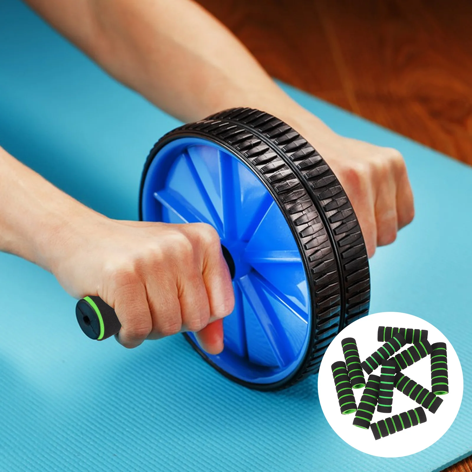 

10 Pcs Sit-up Board Foam Foot Pads Roller Buffer Gym Equipment Sponge Mat Exercise Machine Tubing Replacement Tube Cover