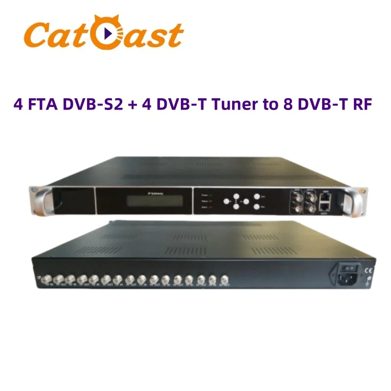 

Тюнер FTA DVB-S2 и 4 DVB-T на 8 DVB-T RF для радиовещания и ТВ