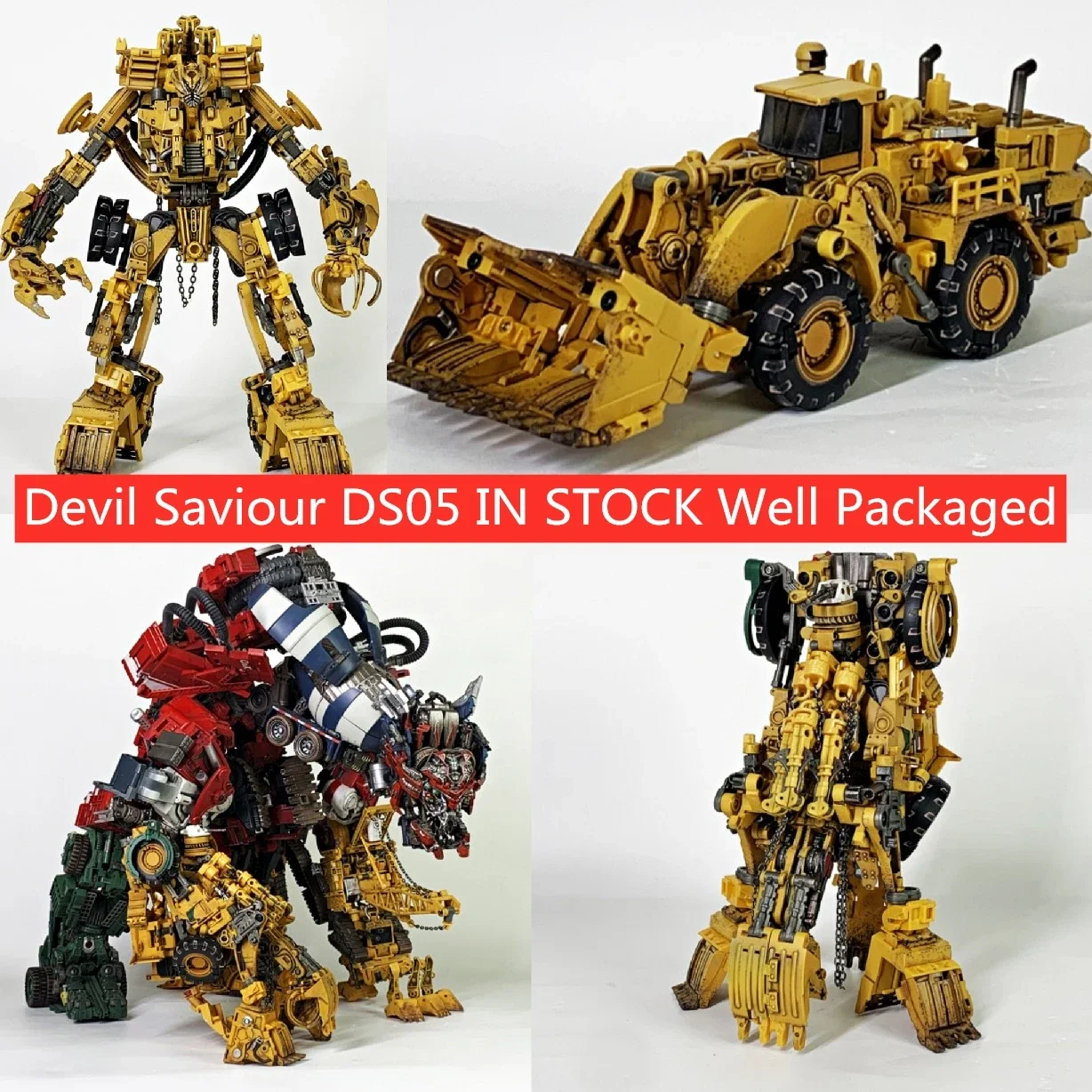 In Stock Transformation Toy Landslip, Devil Savior Devastator DS-01 DS-02 DS-06 DS04, DS-04 DS01 DS03, DS07A + B Action Figure