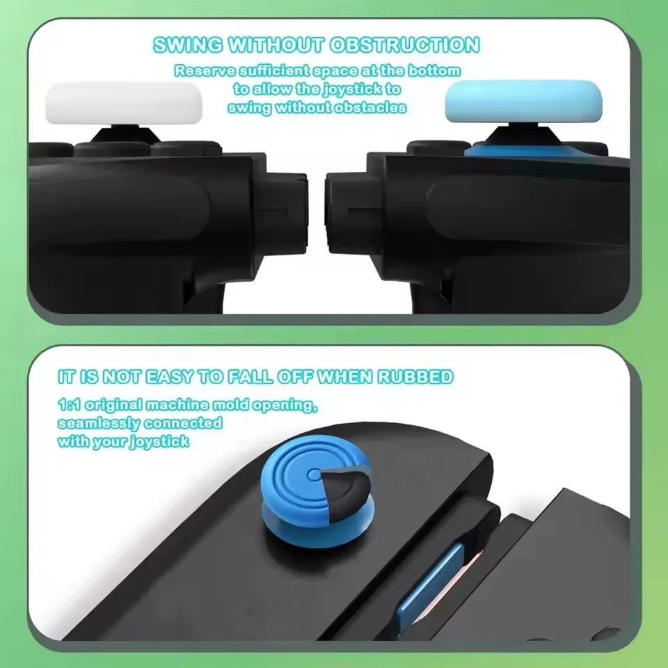 Joystick Caps for Switch 2 Console Soft Silicone Thumb Grip Case for Switch2 Joypad Transparent Non-Slip Thumbstick Grip Cover view 6