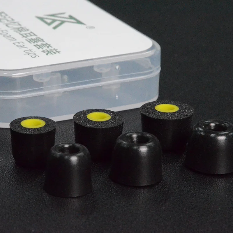 Punte in schiuma KZ T400 Tappi per le orecchie in cotone con memoria a tono dente ridotto Manicotto in spugna di memoria nell'auricolare Tipo di cuffie per EDX EDS EDA