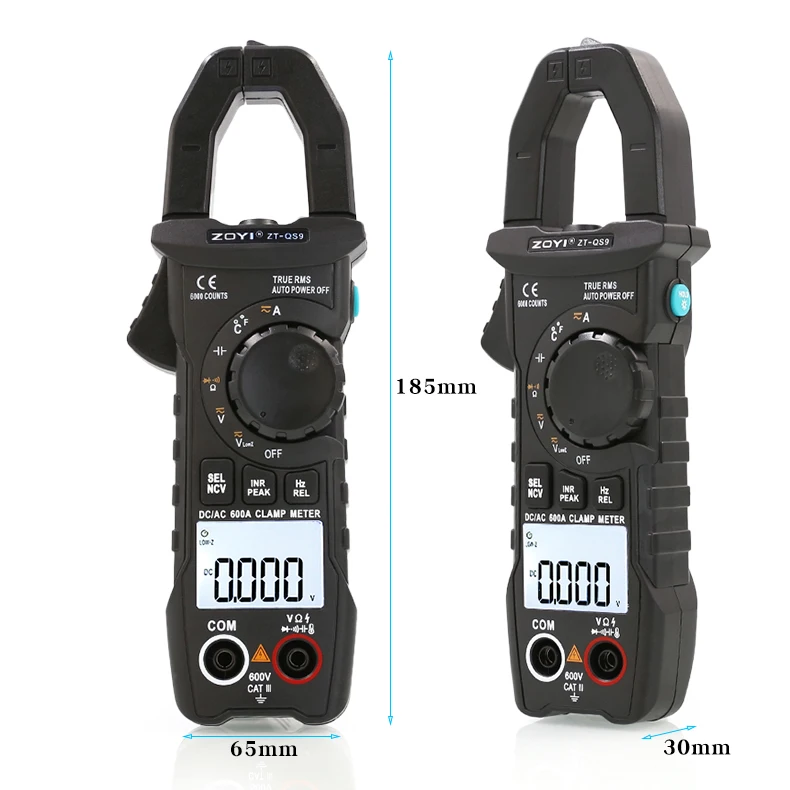 ZOYI ZT-QS9 AC/DC electric digital clamp meter high precision multimeter clamp ammeter capacitance meter