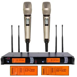 Popular 1 To 2 Channel SKM 9000 Wireless Microphone System Stage Concert Karaoke SKM9000 Handheld Limited Edition