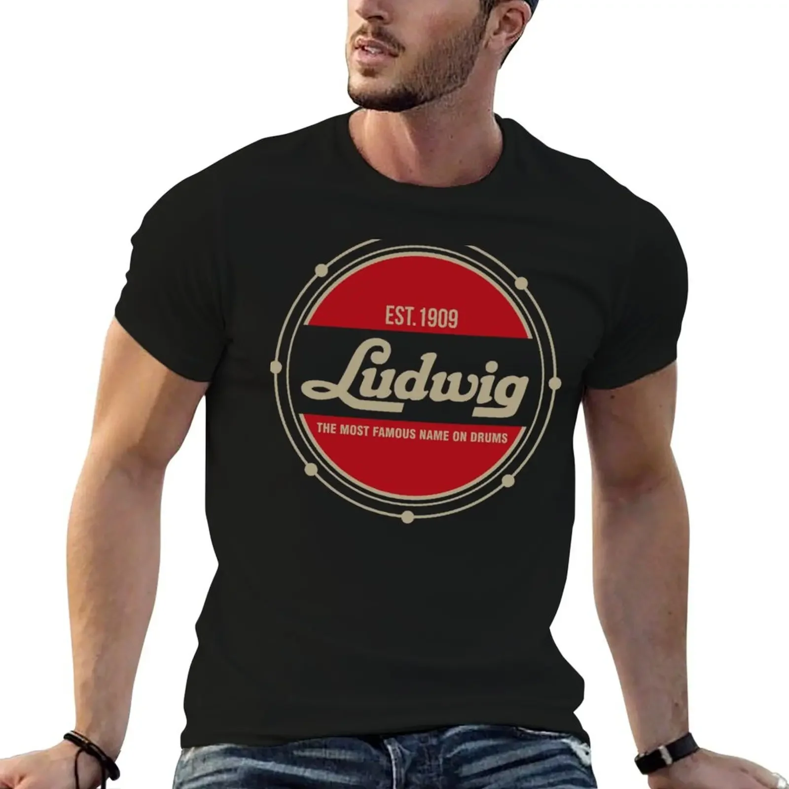 

LUDWIG DRUMS are hard to find T-Shirt cute clothes boys animal print anime shirts men