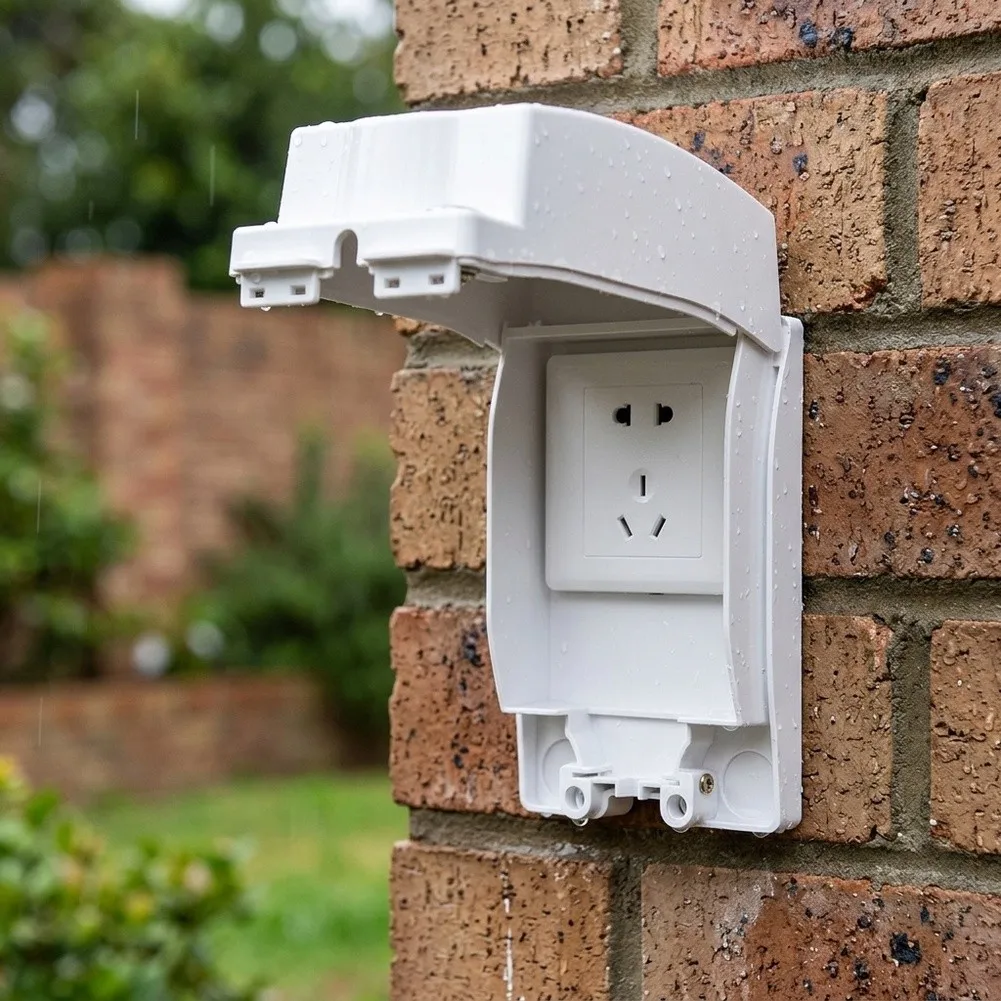 For High Humidity Areas Lockable Outlet Box Socket Protection Weatherproof Switch Box Theft Prevention Feature