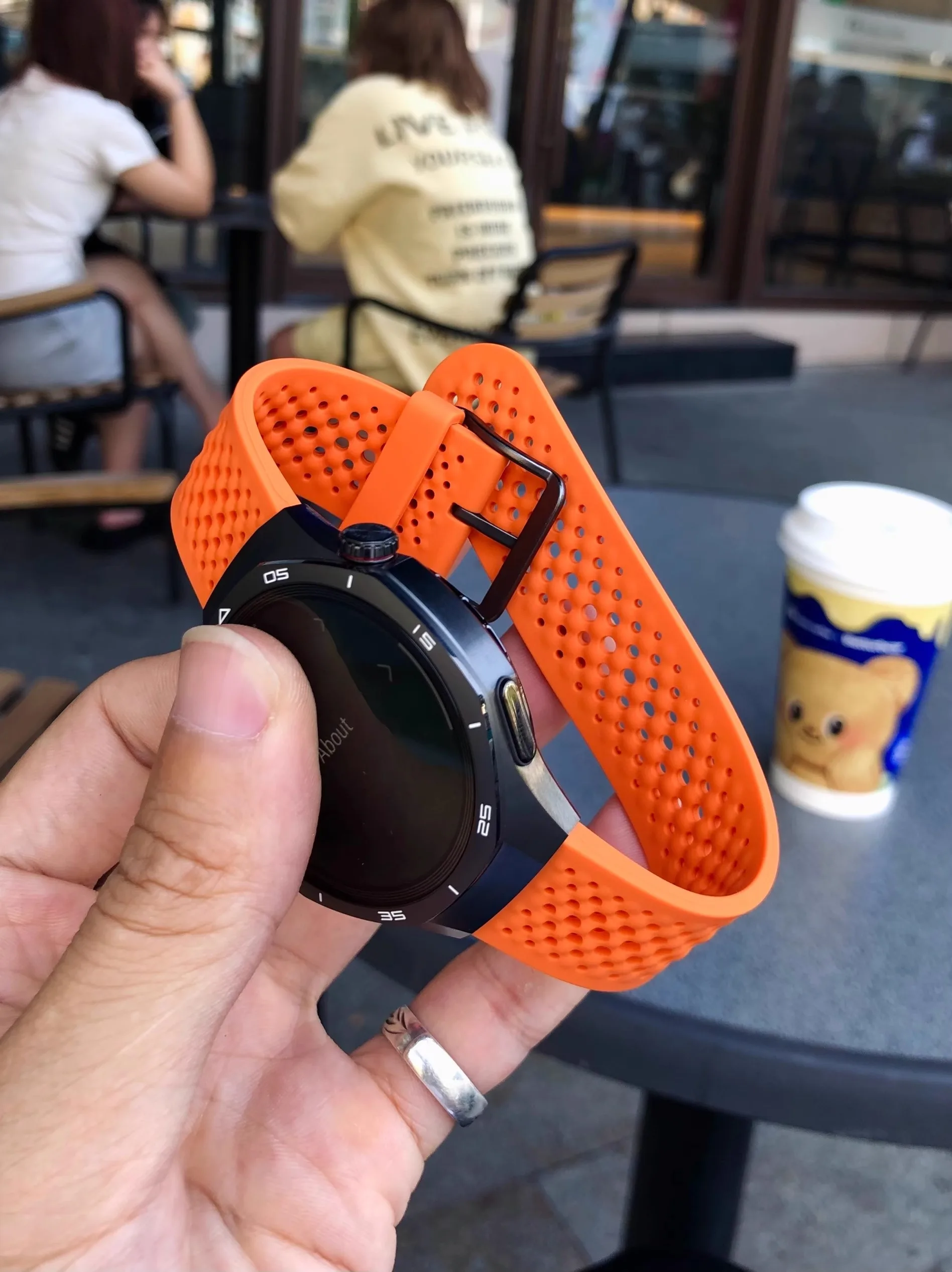 

Kakestorm concave hole breathable Huawei watch GT5pro strap GT4 silicone 23 Xiaomi Watch