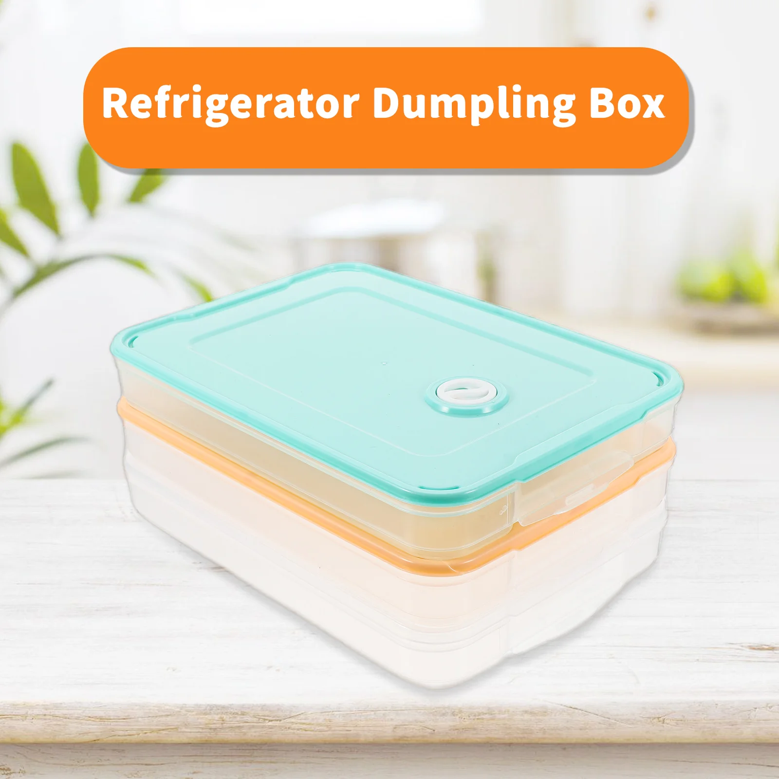

3pcs Stackable Refrigerator Dumpling Boxes Food Storage Freezer Containers With Lid Space-Saving Large Capacity Kitchen