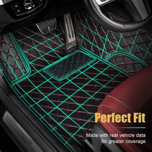 Custom Automotive Car Floor Matten für Männer und Frauen, Luxus -Lederauto -Matten, Gesamtabdeckung, VW Golf 4 1999 2000 2001 2002 2003 10 Hauptverkauf Teppichauto Golf MK4 - №8