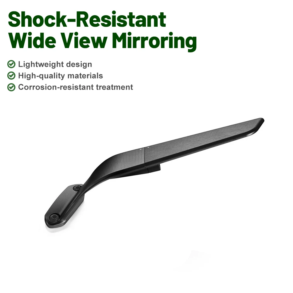 Motorcycle Rearview Mirror FOR Kawasaki Ninja ZX6R ZX4R ZX4RR Vibration Resistant Winglet Blue Anti-glare Side Mirror Black
