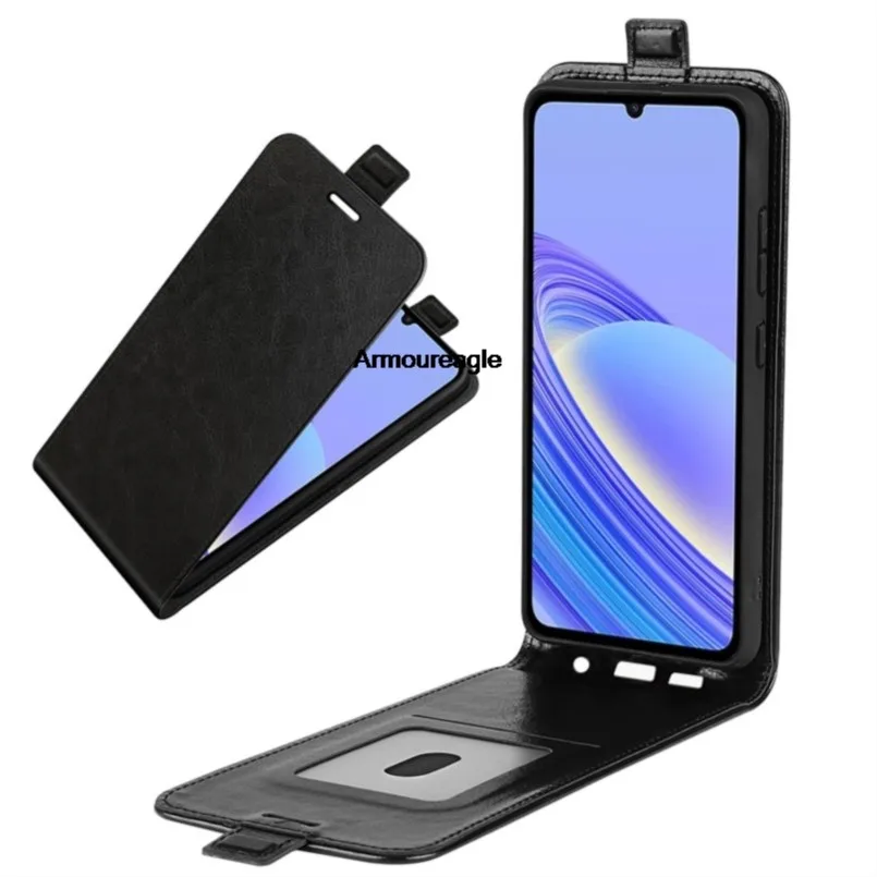 Protector negro para tcl 40r, fundas de cuero con tapa, funda suave, billetera vertical de cuero con ranura para tarjetas para tcl 40 se 40se Shield