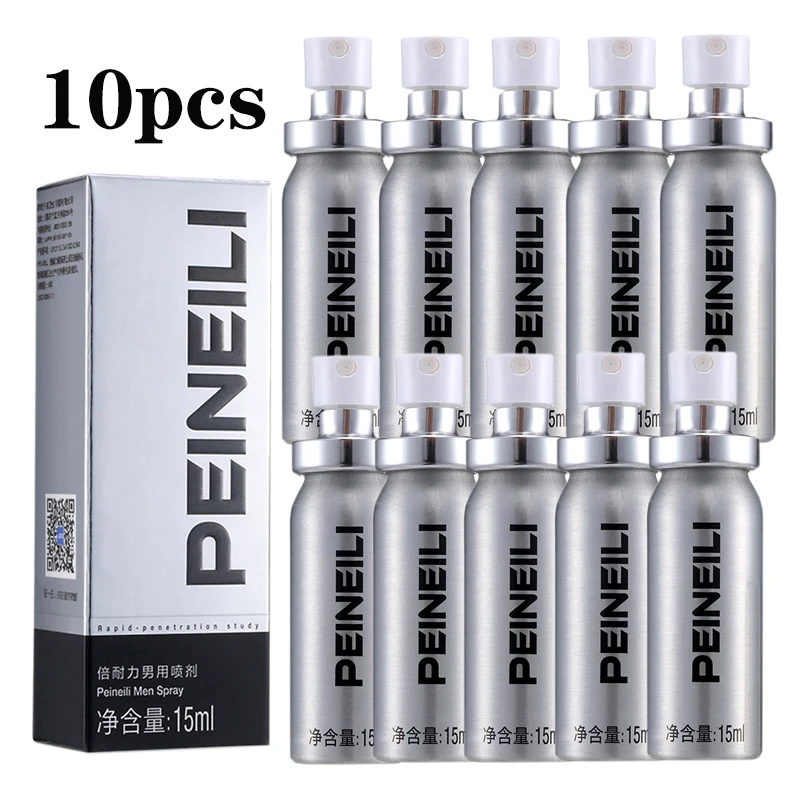 

10pcs Penile Erection Spray Peineili Male Delay Spray Lasting 60 Minutes Sex Products for Men Penis Enlargement Cream