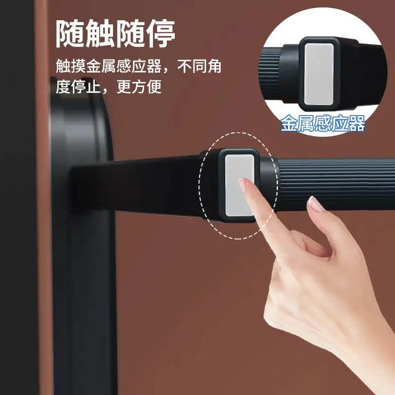 Intelligent induction electric lifting clothes rod rising and pulling down cabinet