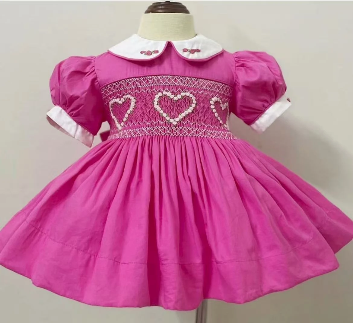 

0-12Y Baby Girl Summer Handmade Embroidery Vintage Princess Dress for Birthday Photography Holiday Eid A297