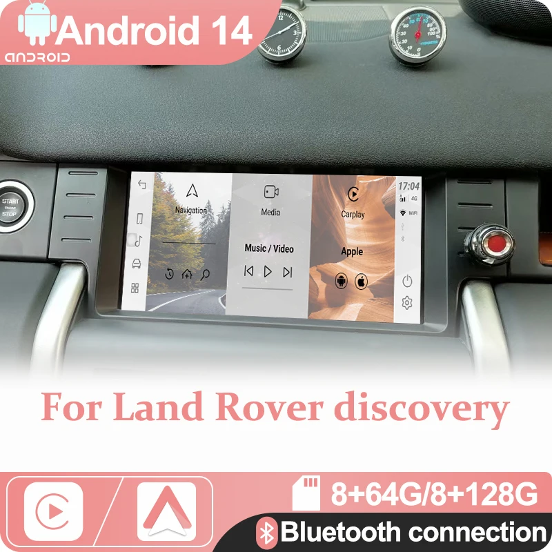 

NEW Android 14 MTK 8-core carplay Androidauto For Land Rover discovery 2015-2019 Car Radio Multimedia Player GPS Navigation 4G