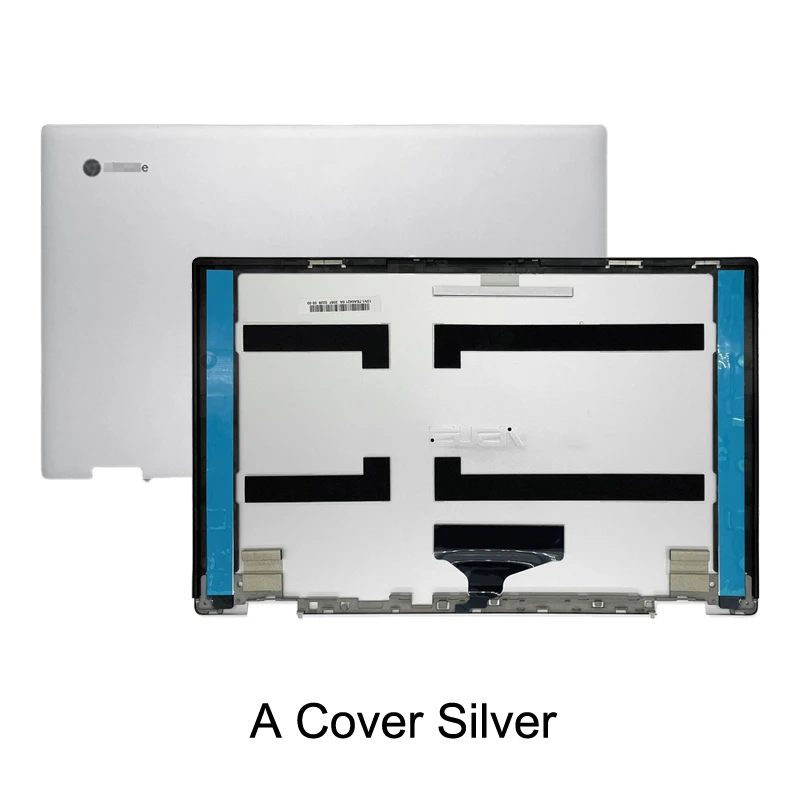 

Para Chromebook Flip C435TA C434TA-DS588 Tampa Traseira Superior do Laptop Palmrest Carcaça Inferior Superior Prata shell