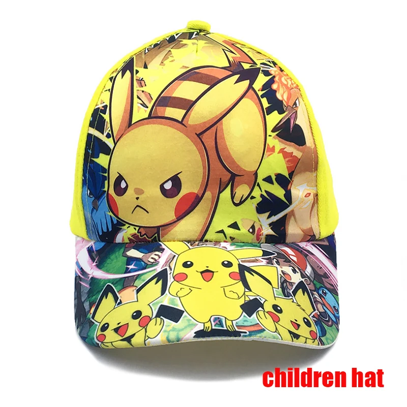 Anime Figuur Pokemon Baseball Cap Pikachu Hoed Verstelbare Pokemon Cosplay Hip Hop Cartoon Volwassen Hoeden Jongen Meisje Kinderen Verjaardagscadeautjes