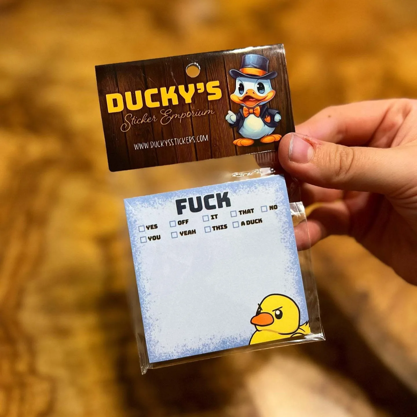 Funny Sassy Duck Sticky Notes Duck Sticky Notes Creative Gift Decoration