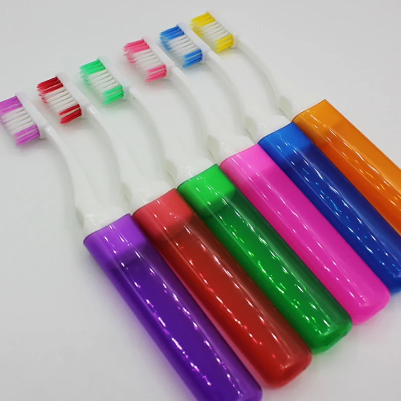 Travel Portable Folding Toothbrush Super Soft Bristle Toothbrush Fold Travel Camping Hiking Outdoor Easy To Take Toothbrush